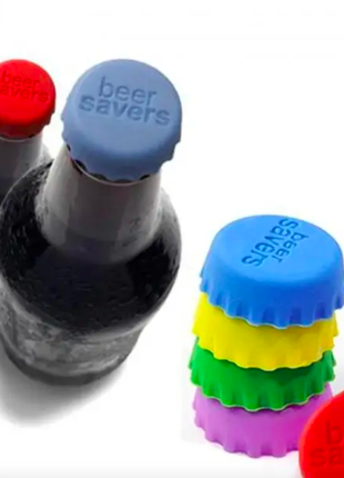 Силиконовые крышки для бутылок SV "Beer Savers", 6 шт