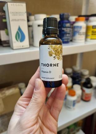 Thorne Research, витамин D в жидкой форме, 30 мл