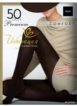 Женские колготки Premium Comfort черный р.5 ( XXL)