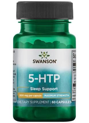Swanson, 5-НТР (L-5 гідроксітріптофан), 200 мг, 60 капсул