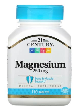 Магний 250 мг Magnesium 21st Century для здоровья нервной сист...