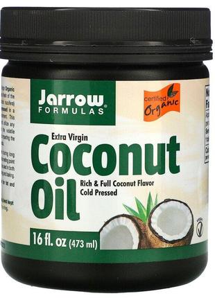 Органічна нерафінована кокосова олія холодного віджиму Jarrow ...