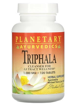 Трифала 1000 мг Planetary Herbals Ayurvedics Triphala для очищ...