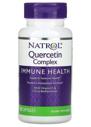 Кверцетин 500 мг Natrol Quercetin Complex із вітаміном С антио...
