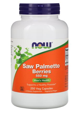 Ягоди пальми сереноа 550 мг Now Foods Saw Palmetto Berries для...