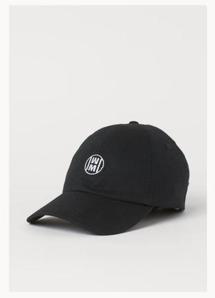 Стильная черная кепка / бейсболка от h&m