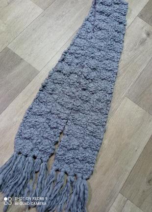 Теплий шарф довгий