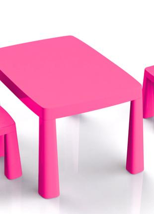 Набір стіл та 2 стільці рожевий 04680/3 DOLONI
