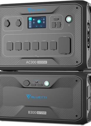 Зарядна станція Bluetti AC300 3000W + акумуляторний модуль B30...