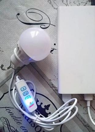 USB LED лампа с шнуром и регулировкой яркости