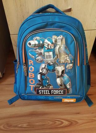 Практичный рюкзак школьный 1 сентября s-22 steel force