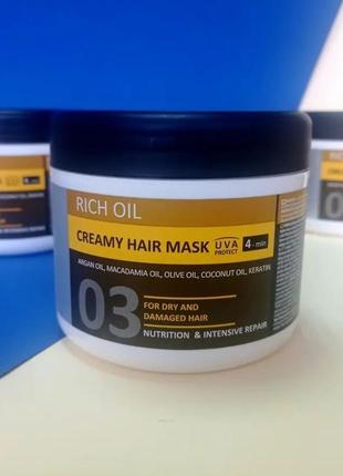 Маска rich oil для сухого волосся