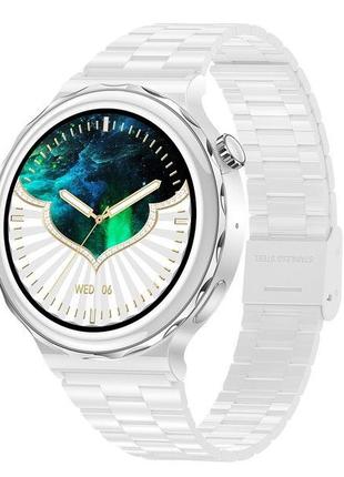 Розумний жіночій смартГодинник часы женские Smart Diamond White