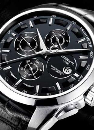 Чоловічий наручний механічний годинник мужские часы Carnival G...