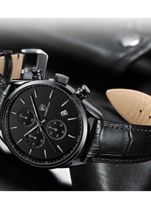 Чоловічий наручний кварц годинник із хронографом Чоловий годинник