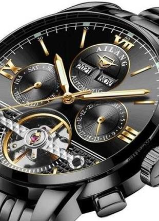 Мужские механические наручные часы с автоподзаводом годинник A...