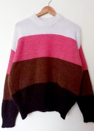Стильный великолепный свитер оверсайз с добавлением альпаки