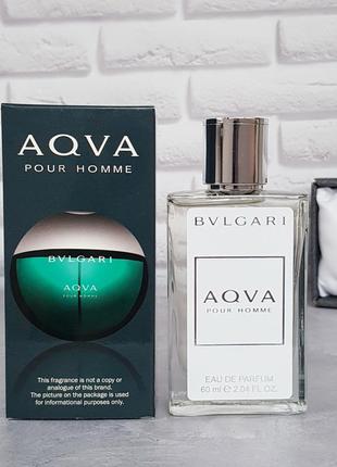 Мужской парфюмированная вода  bvlgari  aqva pour homme  60 мл