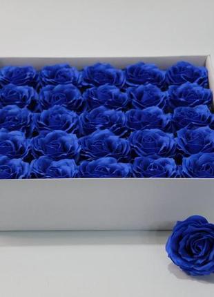 Кучерявая мыльная роза синяя для создания роскошных неувядающи...