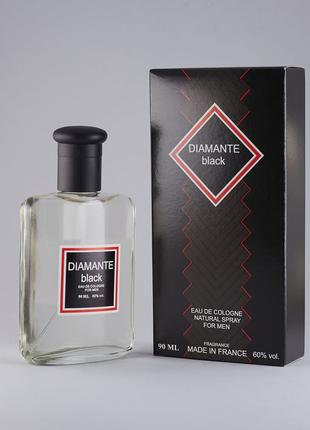 Одеколон DIAMANTE BLACK чоловічий аромат “Black Diamante”, 90 мл.
