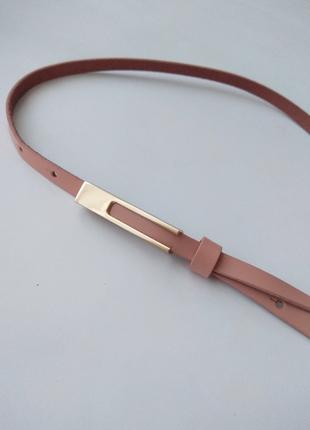 Тонкий кожаный ремень made in Italy