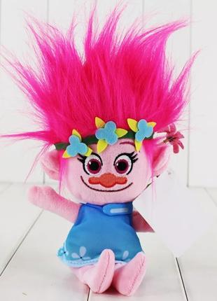 Мягкая игрушка Розочка тролли trolls , 25 см, новая