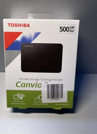 Зовнішній жорсткий HDD-диск Toshiba Canvio Basics 500 Гб USB 3...