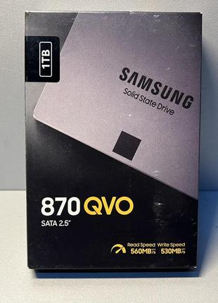 Твердотельный SSD накопитель Samsung 870 QVO 1 ТБ SATA MZ-77Q1...