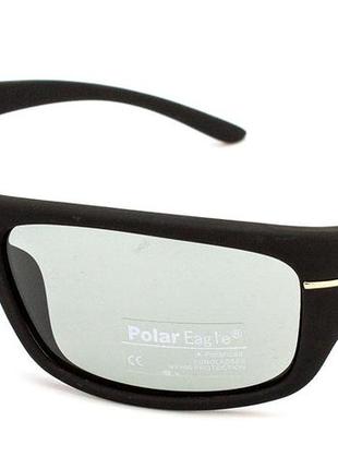 Спортивные фотохромные очки ( хамелеоны ) серые "polar eagle" ...