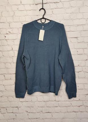 Reserved sweater лонгслив джемпер пуловер свитер голубая кофта