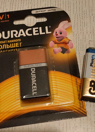 Батарейка Duracell 6f22 9v