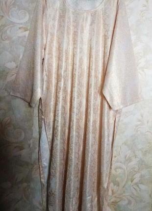 Туніка-сукня з боковими розрізами для леді +size.