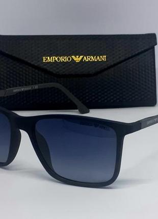 Очки в стиле emporio armani мужские солнцезащитные сине серый ...