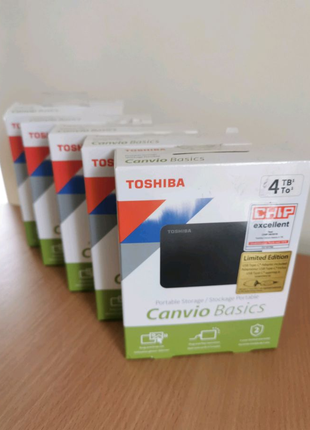 Зовнішній жорсткий диск TOSHIBA 2.5 USB 4TB Canvio Basics Black H