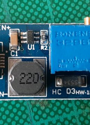 Регулируемый Повышающий Модуль МТ3608 DC-DC, 2 A, с MICRO USB