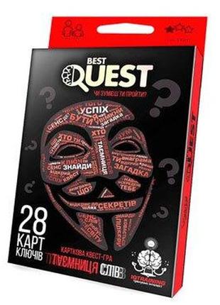 Карточная квест-игра danko toys best quest. таємниця слів (bq-...