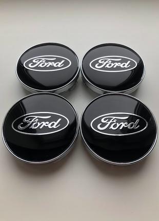 Колпачки заглушки на литые диски Форд Ford 60мм