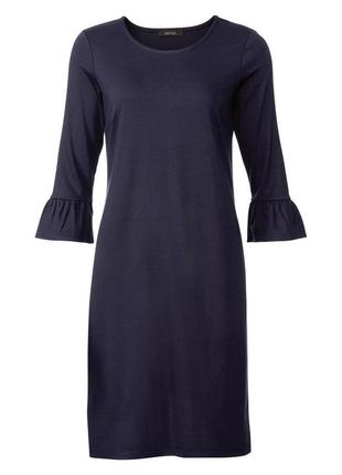Жіноча однотонна сукня esmara, розмір m(40/42), темно синій