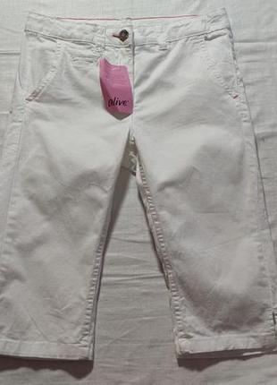 Детские однотонные шорты для девочки alive, размер 140, белый