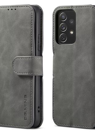 Чехол книжка Софт Тач для Samsung A33 5g серый бумажник ремешо...