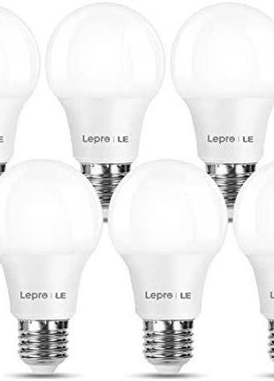 Гвинтові лампи Lepro E27, еквівалент 60 Вт, тепло-білі світлод...