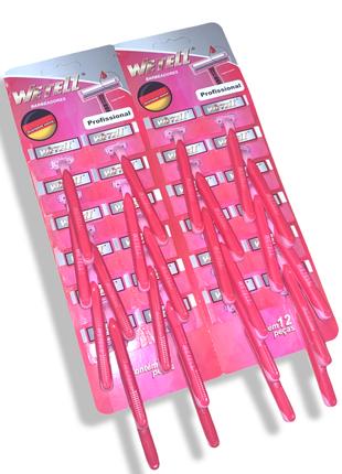 Станки для бритья одноразовые пластмассовые розовые WETELL Pro...