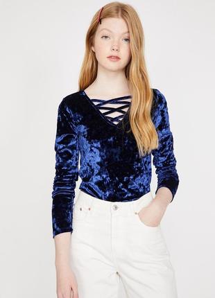 Темно-синя демісезонна блуза koton