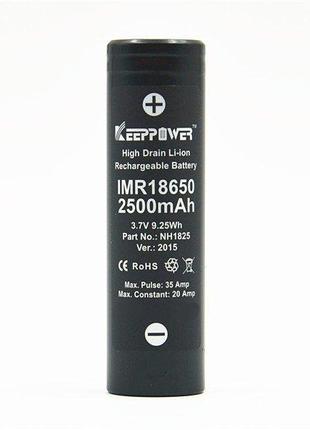 Аккумулятор высокотоковый KeepPower Li-Ion IMR18650 (без защит...