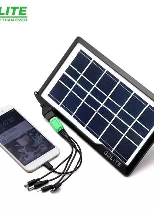 ВИДЕО-Портативная солнечная панель GD-035wp для зарядки мобиль...