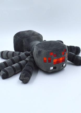 Мягкая игрушка Паук Майнкрафт 30 см Серый Spider Minecraft