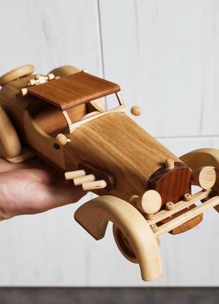 Ретро автомобіль дерев’яний, дерев‘яні іграшки