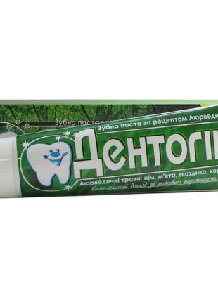 Аюрведическая зубная паста Дентогин с нимом, мятой, гвоздикой ...