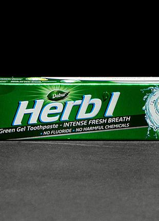 Зубная паста без фтора Dabur Herb’l Mint & Lemon (Дабур Мята-Л...