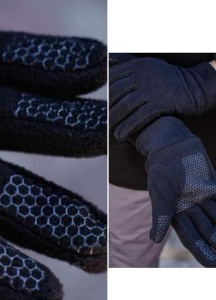 Флісові перчатки рукавички, зимові теплі рукавиці